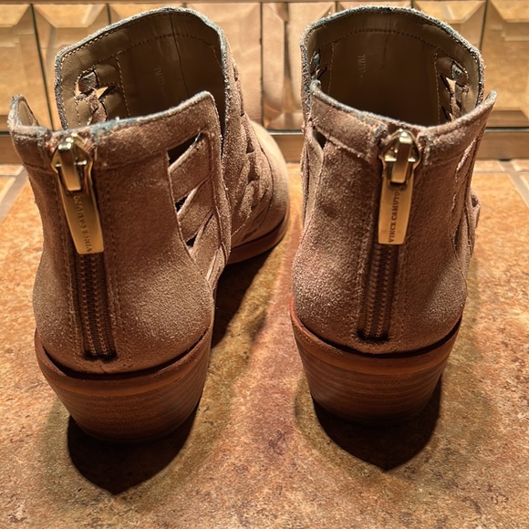 Vince Camuto Taupe Suede Booties - Picture 4 of 8